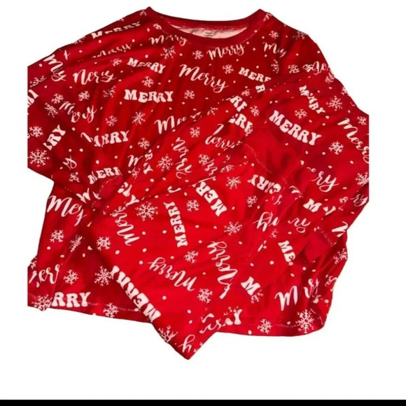 Holiday Time Christmas Family Matching Pajamas Set Red Cartoon Winter Size L/XL - Picture 3 of 15
